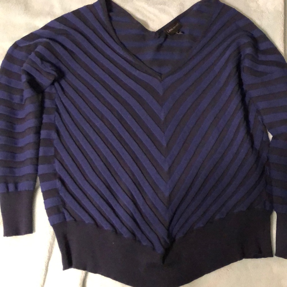 Lane Bryant Black and Blue Sweater